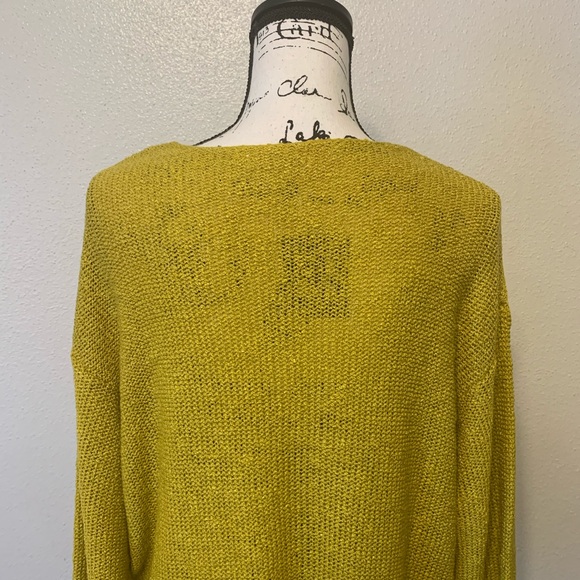 MOD REF Yellow Crochet Knit Sweater - Picture 10 of 12